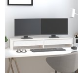 Maison exclusive - soporte de monitor madera maciza de pino blanco 100x27x15 cm