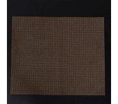 Alfombrillas para parrilla de barbacoa, reutilizables, de malla antiadherente, accesorios para parrilla (marrón, 30 x 40 cm)