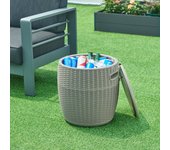 Asiento nevera avetrana 44xø40 cm - marrón claro [casa.pro]