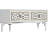 Mueble tv arel blanco oro