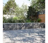 Cesta de gaviones con tapa 700x100x50 cm hierro galvanizado