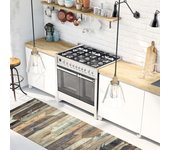 Tapetes de cocina de vinilo antideslizantes madera vintage 60x120 cm