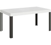 Mesa extensible 90x160/264 cm linea fresno blanco estructura antracita