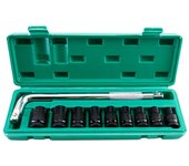 Juego de llaves de vaso de impacto de acero de alto carbono de 40 mm, caja de almacenamiento de llaves hexagonales para taller (tipo b)