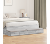 Vidaxl cajones de cama madera ingeniería gris sonoma 135x36,5x16,5 cm