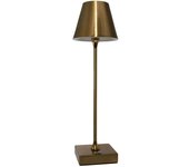 Lámpara de mesa led luz regulable de 3000k a 6500k lámpara táctil usb batería inalámbrica recargable mesas de centro bar restaurante color dorado