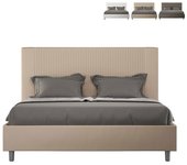 Cama goya l.170 p.210 base y contenedor gris tórtola