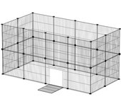 Corral para cachorros corral para hamsters free run diy corral para mascotas 24pcs 35x35cm