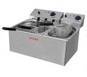 Freidora eléctrica de 10+4 litros con 4 cestas maiser f12/103+6/4