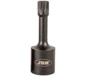 Jbm 1/2 vaso de impacto especial para tornillos spline (xzn) (72mm)