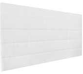 Cabecero tapizado gio | cabezal acolchado | tapizado en polipiel de alta gama | color blanco | medida: 110x55x3 cm (cama 105 cm)