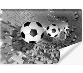Vlieseline papel pintado foto para dormitorio adolescente tunnel fútbol puzzle abstracción 3d 400cm x 280cm