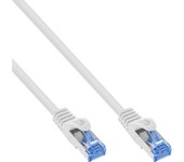 Cable de red inline, cat.6a, s/ftp, tpe flexible, blanco, 30m