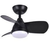 Iluminashop ventilador de techo led 24w negro motor dc 3000+4000+6000 con mando a distancia negro 3000+4000+6000