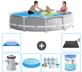 Paquete de piscina - intex - alrededor - 305x305x76 cm + accesorios a2052