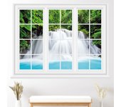 Vinilo adhesivo decorativo trampantojo 3d - cascadas