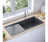 Maison exclusive - fregadero hecho a mano acero inoxidable negro