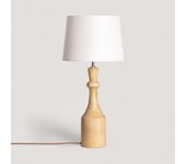 Ledkia lámpara de mesa madera marala iluzzia blanco viejo