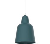 Lumicom | dong lampara de techo, 1x e27, max 42w, metal, azul mediterraneo, d.40cm