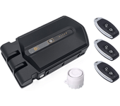 Cerradura invisible con alarma de 120db 3 mandos negra