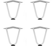 Patas para muebles de 100 mm, 4 piezas, patas de horquilla, patas de mesa para bricolaje