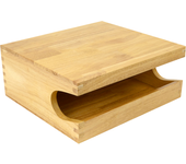 Soporte de pared para colgar bicicleta fabricado tipo estantería de madera