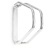 Relaxdays soporte bicicletas pared, portabicicletas, aparca bicis, ajustable, 32,5x9x28,5cm, acero galvanizado, plateado