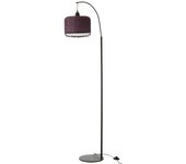 Lámpara farol de metal y fibra marrón 56x27x168 cm