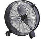 Ventilador de suelo edm negro 180 w ø 60 cm industrial