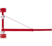 Succebuy brazo soporte polipasto eléctrico, capacidad 660 lb, brazo oscilante con poste, marco de acero, brazo elevación giratorio de 180° para taller
