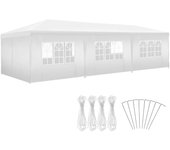 Tectake pabellón 9x3 m 9 x 3 m, sistema de enchufe