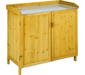 Tectake armario de jardín de madera