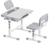 Toboli escritorio para niños regulable en inclinación/altura con silla cajón sujeta libros