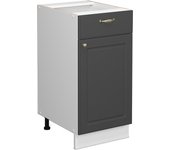 Vicco mueble bajo de cocina fame-line, antracita-oro, 40 cm sin encimera