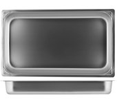 Sartén de acero inoxidable h&h 53x32,5x2 cm altura borde plano ,