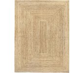 Hamid - alhambra natural 500x300cm - alfombra de yute gran tamaño, extra grande. ideal para salón, comedor, dormitorio