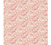 Papel pintado pared cachemir - adrian rosa fine decor - rollo de 10 m x 0,53 m