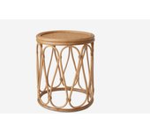 Mesa auxiliar ratan ø40x50cm