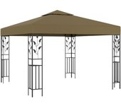 Maison exclusive - cenador gris taupe 3x3 m 180 g/m²