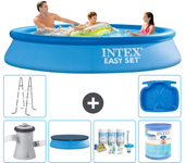Paquete de piscina - intex - alrededor - 305x305x61 cm + accesorios a846