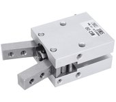 Cilindro neumático de aire de aleación de aluminio con doble vástag