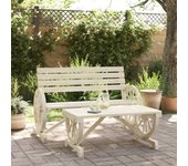 Juego de muebles de jardín 2 piezas | conjunto de jardín de ocio | set de comedor de jardín madera maciza de abeto cfw541343