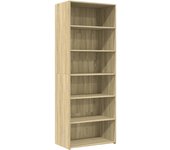 Aparador alto | aparador de comedor | armario de cocina madera de ingeniería roble sonoma 70x41x185 cm cfw75622