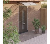Maison exclusive - marquesina de puerta policarbonato negro 150x100 cm