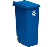Wellhome cubo de basura de jardin 110l con ruedas