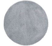 Alfombra de pelo largo navarra gris plateado 240x240 cm
