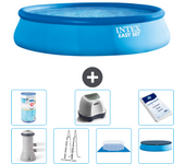 Paquete de piscina - intex - alrededor - 457x457x107 cm + accesorios a1248