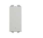 Conmutador de tecla estrecha con luminoso incorporado y sistema de embornamiento rápido aluminio simon 270