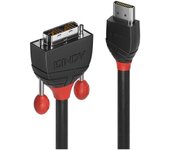 Lindy 36274 adaptador de cable de vídeo 5 m hdmi tipo a (estándar) dvi-d negro