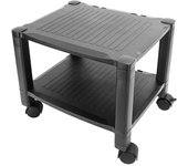 Mesa auxiliar de 2 compartimentos con ruedas